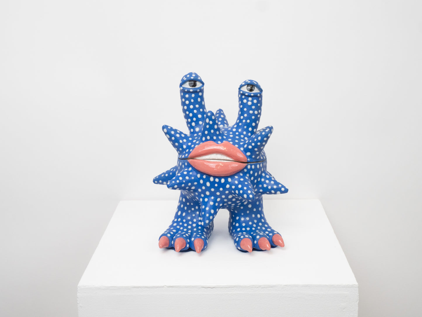 Invader - Blue with White Dots