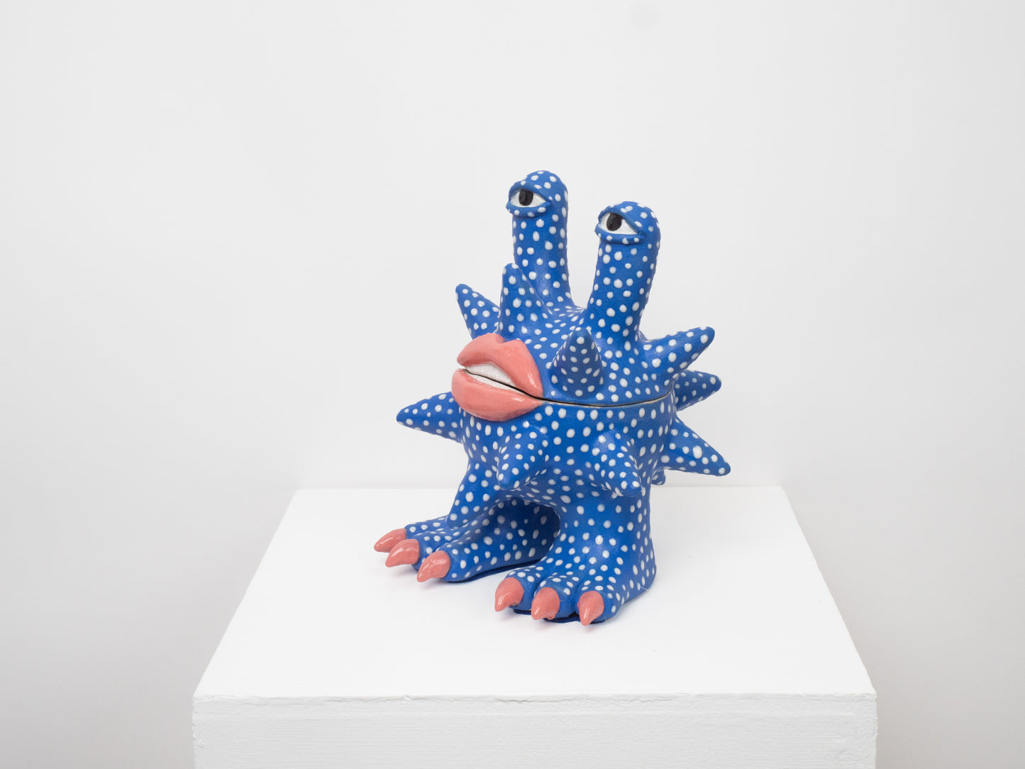 Invader - Blue with White Dots