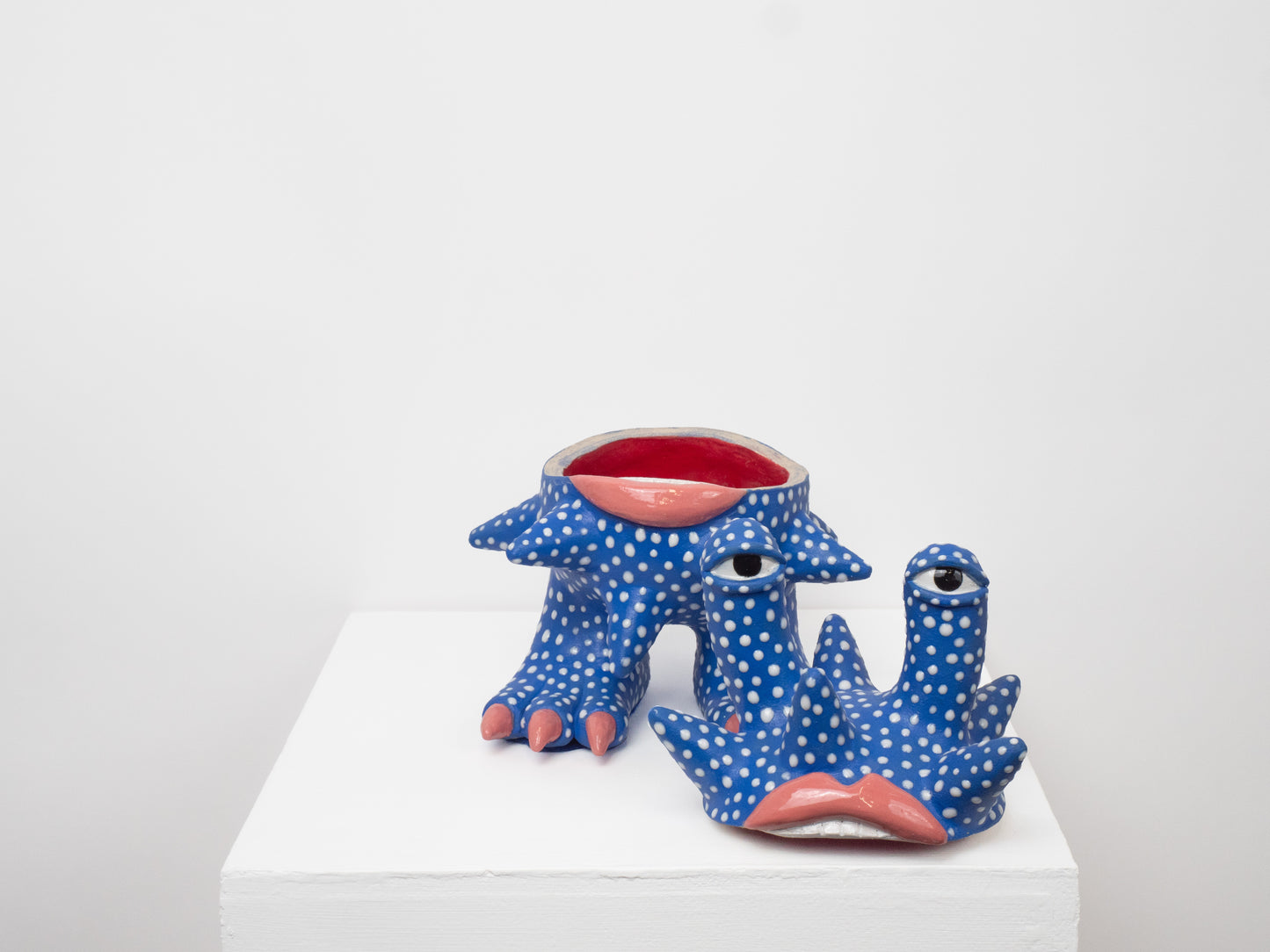 Invader - Blue with White Dots