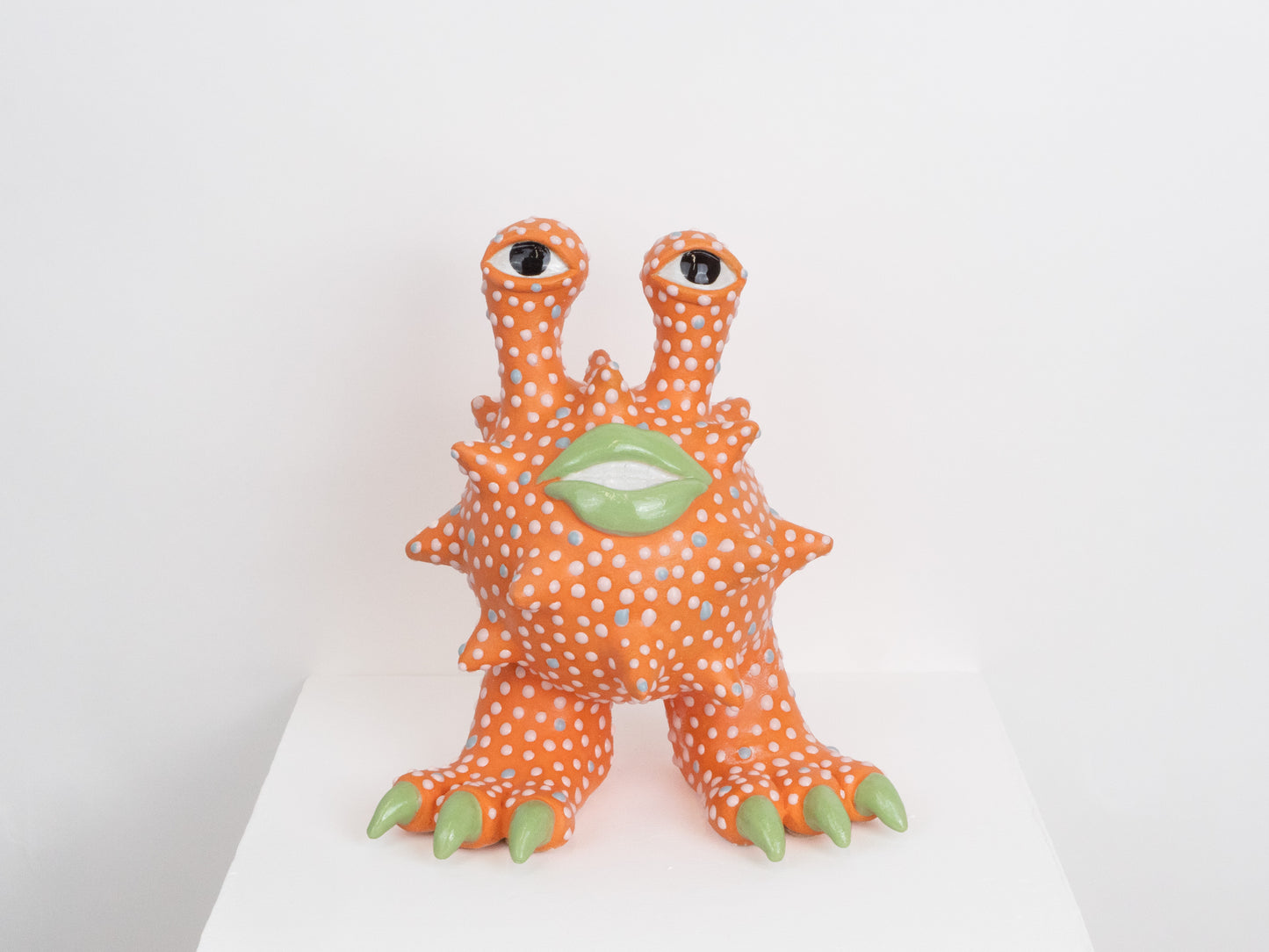 Invader - Orange & Pink Dots