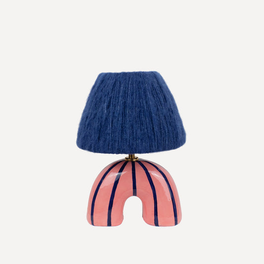 'Me' Table Lamp - Blue Stripes