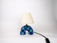 'Me' Table Lamp - Blue Checkerboard