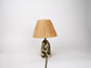 'Me' Table Lamp - Cream and Green Swirl