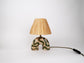 'Me' Table Lamp - Cream and Green Swirl