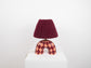 'Me' Table Lamp - Maroon Diamonds