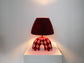 'Me' Table Lamp - Maroon Diamonds