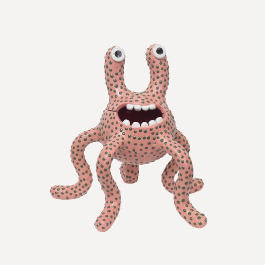 Odie - Pink with Green Dots