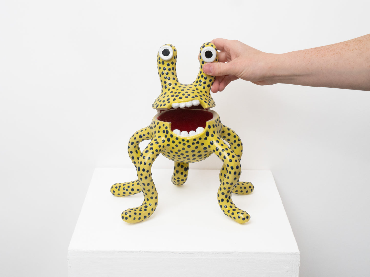 Odie - Yellow with Blue Dots