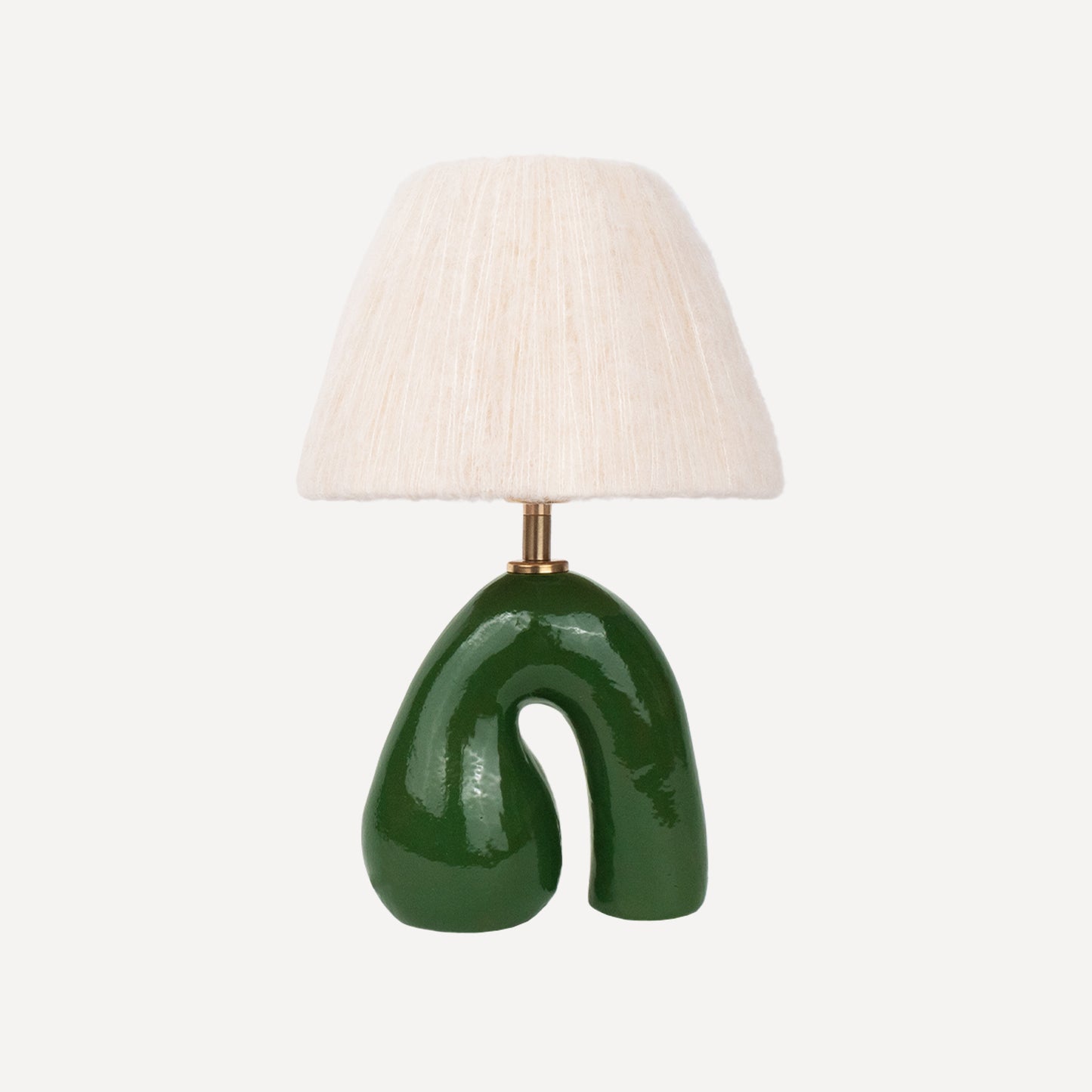 'Opposée' Table Lamp - Glossy Green