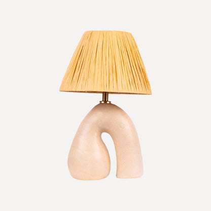 'Opposée' Table Lamp - Satin Cream