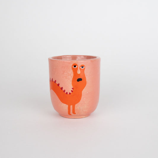 Monster Cup - Pink and Orange