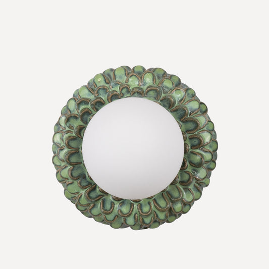 'Petal' Wall Light - Green Ombre