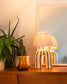 'You' Table Lamp - Brown Stripes