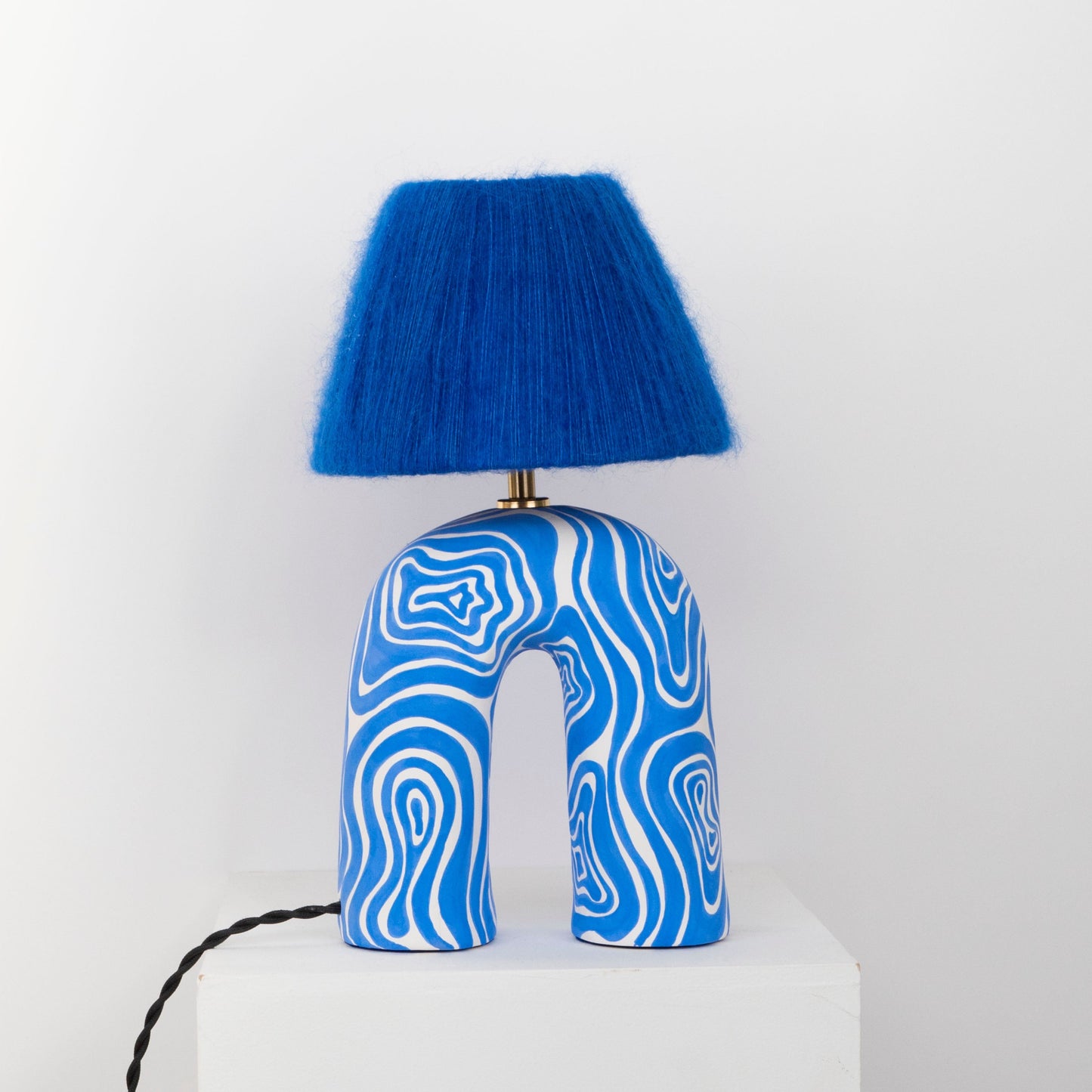 'You' Table Lamp - Cobalt Wave (Matte)