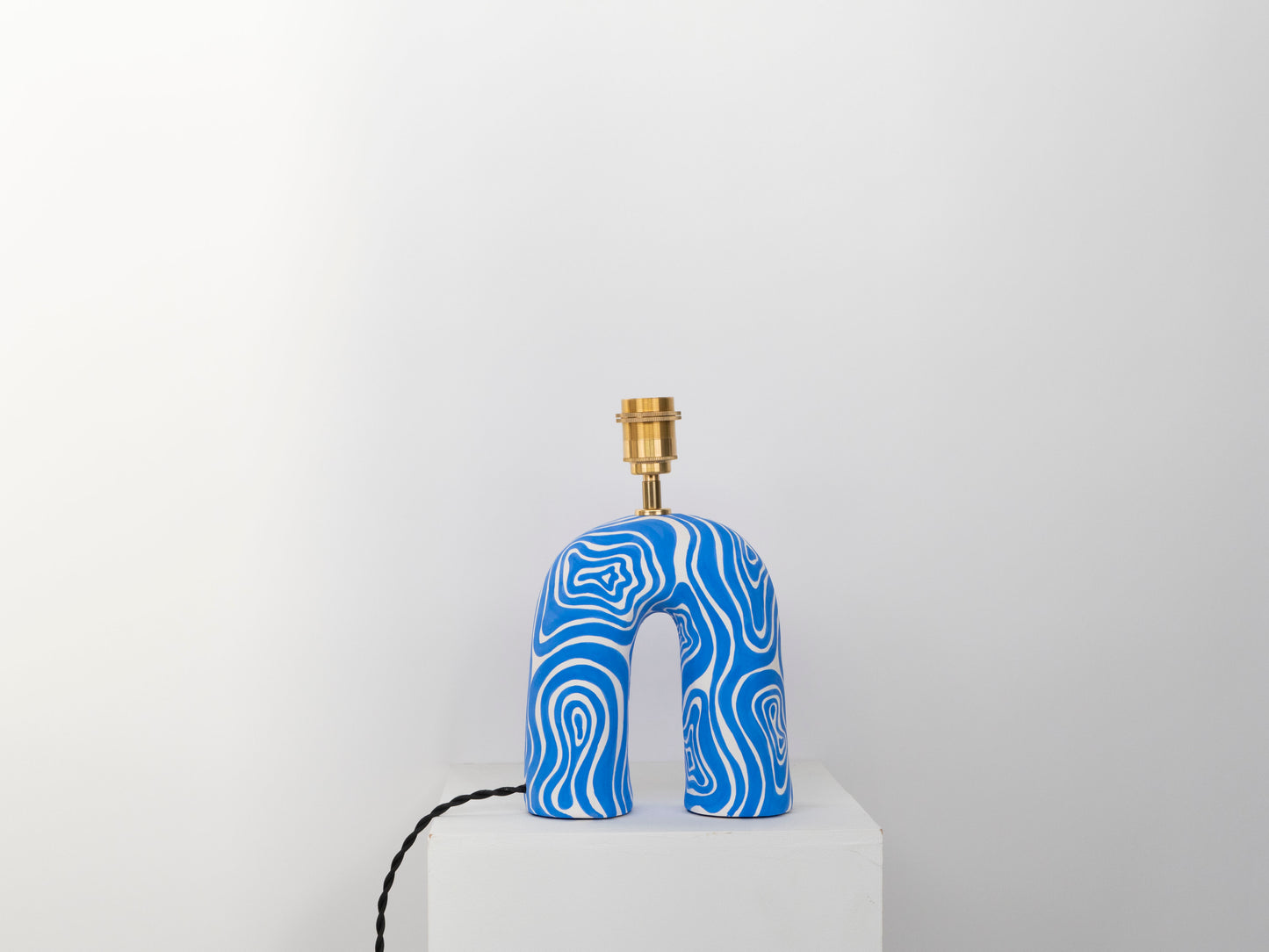 'You' Table Lamp - Cobalt Wave (Matte)