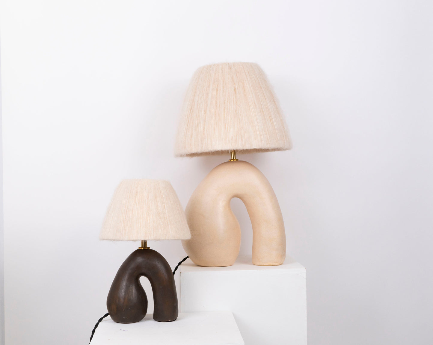 Big 'Opposée' Table Lamp - Cream