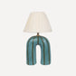 'You' Table Lamp - Green Stripes