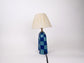 'You' Table Lamp - Blue Checkerboard