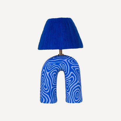 'You' Table Lamp - Two-Tone Blue