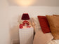 'Me' Table Lamp - Maroon Diamonds
