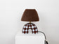 'Me' Table Lamp - Blue and Brown Diamond