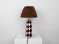 'You' Table Lamp - Brown and Blue