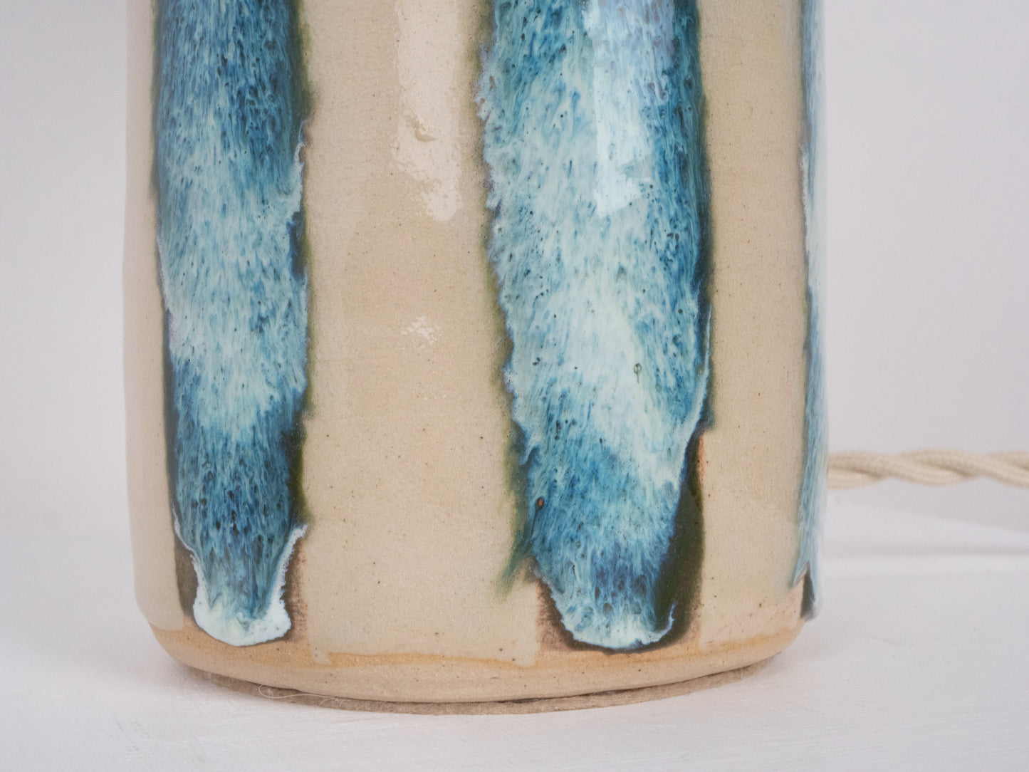 'Stripes' Table Lamp - Frosty