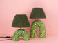 'You' Table Lamp - Two Tone Green