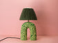 'You' Table Lamp - Two Tone Green