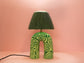 'You' Table Lamp - Two Tone Green