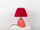 'Me' Table Lamp - Pink and Red Swirl