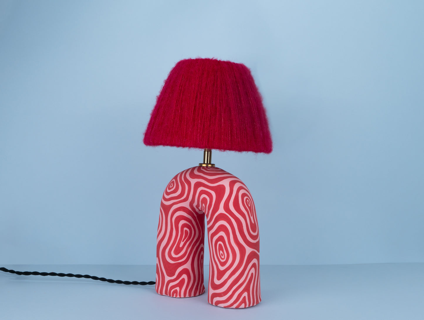 'You' Table Lamp - Red and Pink