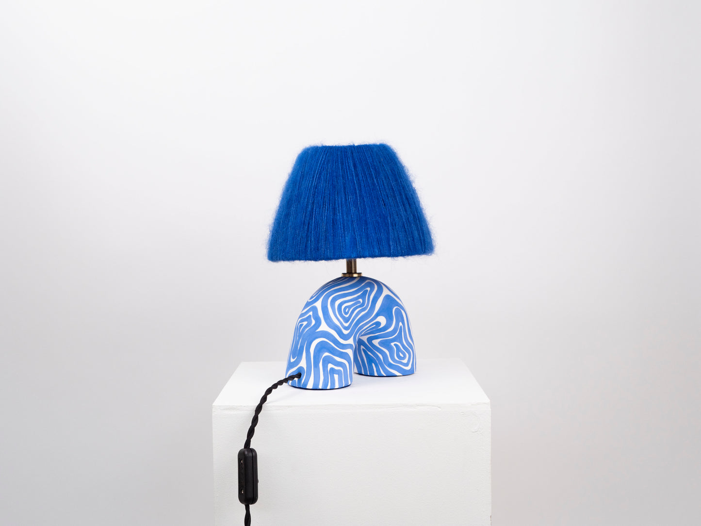 'Me' Table Lamp - Cobalt Wave (Matte)