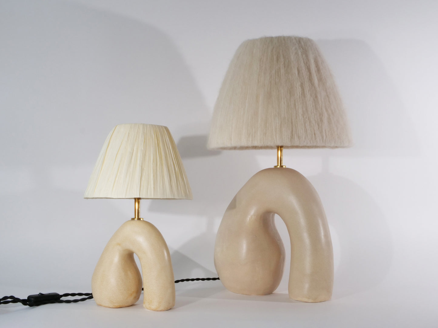 Big 'Opposée' Table Lamp - Cream