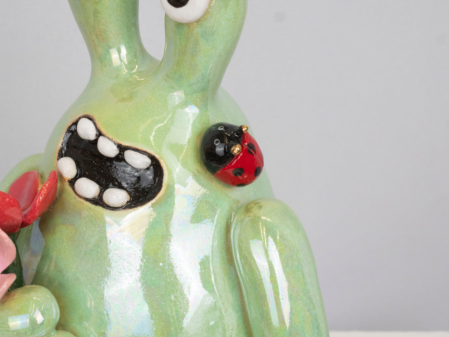 Fiona with a Flower and LadyBird