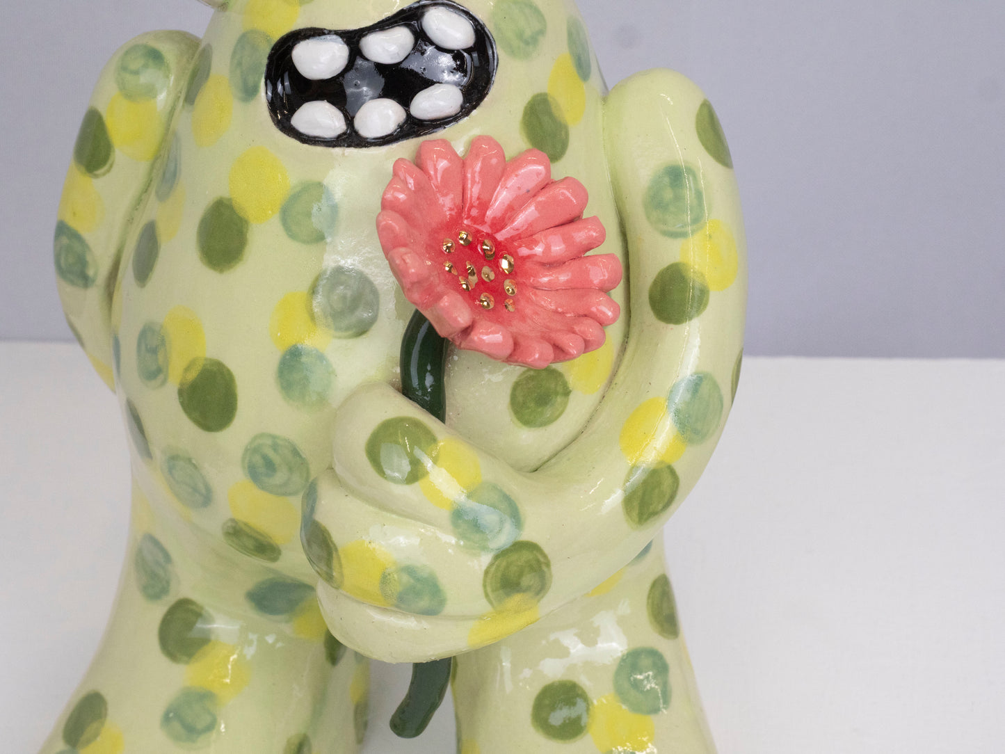 Fiona with a Caterpillar & Flower