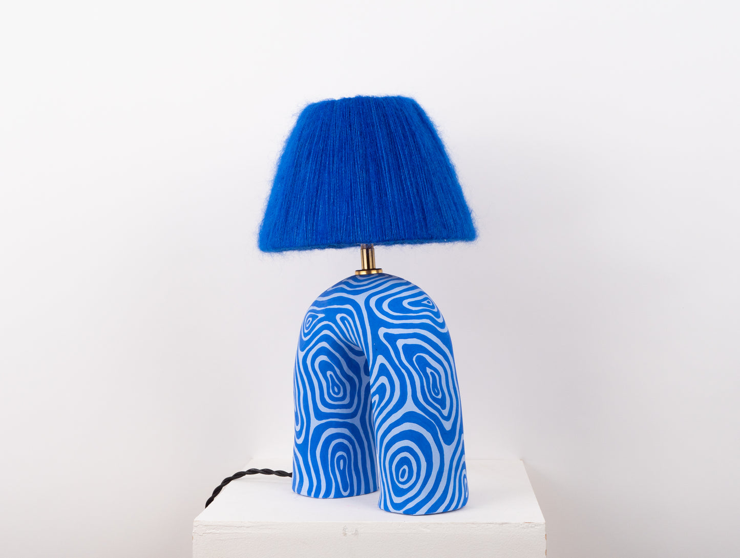 'You' Table Lamp - Two Tone Blue