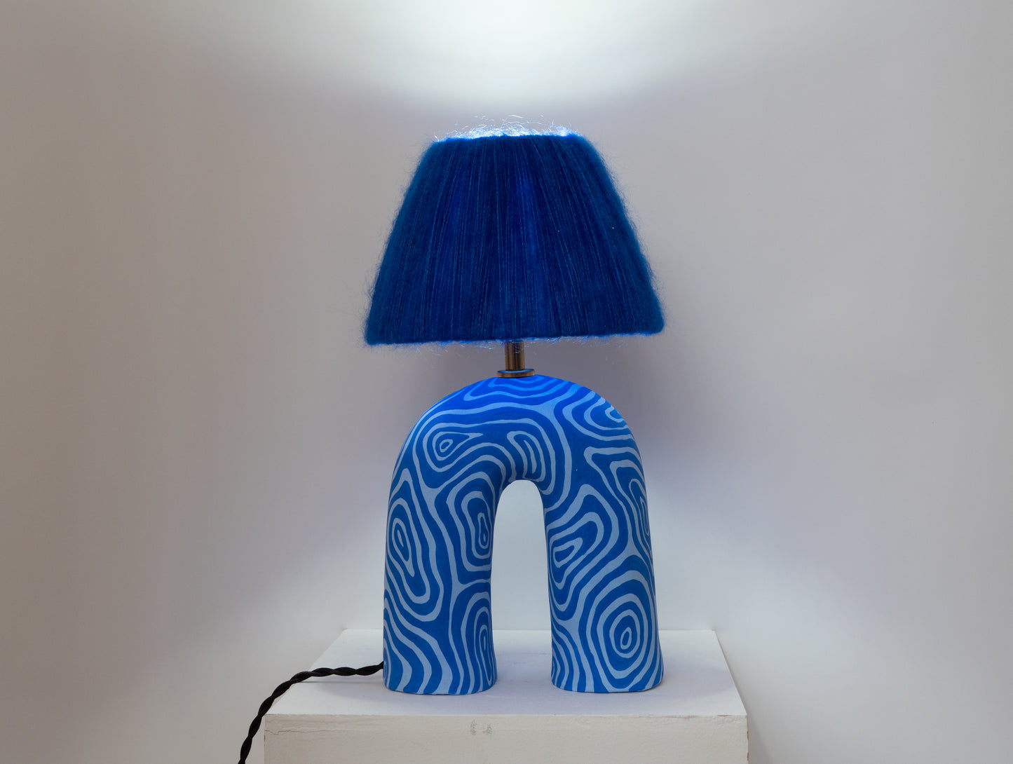 'You' Table Lamp - Two Tone Blue