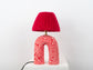 'You' Table Lamp - Red and Pink